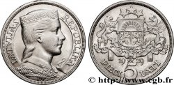 LATVIA 5 Lati 1929 