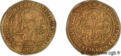 COUNTY OF FLANDRE - LOUIS OF MALE Demi-écu d or à l aigle ou demi-réal à l aigle c. 1352/3 Bruges