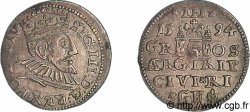 LIVONIE - SIGISMOND III VASA Trois groschen ou trojak ryski 1594 Riga
