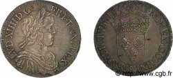LOUIS XIV &nbsp;THE SUN KING&nbsp; Demi-écu à la mèche longue 1649 Aix-en-Provence