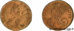 RUSSIE - CATHERINE II Poltina en or ou demi-rouble 1777 Saint-Pétersbourg TTB+