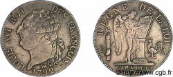 LOUIS XVI (MONARQUE CONSTITUTIONNEL)  Demi-écu dit “au génie”, type FRANÇOIS 1792 Paris TTB