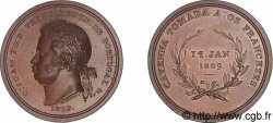 GUYANE - OCCUPATION PORTUGAISE - PRINCE JEAN RÉGENT Médaille BR 51, prise de Cayenne 1809 Brésil, Rio ou Bahia