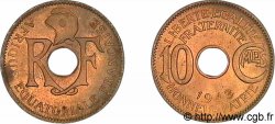 AFRIQUE ÉQUATORIALE FRANÇAISE 10 centimes AEF 1943 Prétoria