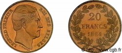 BELGIQUE - ROYAUME DE BELGIQUE - LÉOPOLD Ier 20 francs or, tête nue 1864 Bruxelles