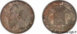 BELGIUM - KINGDOM OF BELGIUM - LEOPOLD II 5 francs, type provisoire 1867 Bruxelles