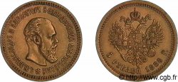RUSSLAND - ALEXANDER III. 5 roubles or, (20 francs or) 1888 Saint-Pétersbourg