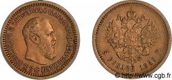 RUSSIA - ALESSANDRO III 5 roubles or, (20 francs or) 1889 Saint-Pétersbourg
