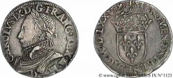 HENRY III. COINAGE AT THE NAME OF CHARLES IX Teston, 11e type 1575 (MDLXXV) Lyon