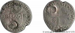HENRI IV LE GRAND Douzain aux deux H, 1er type, contremarqué en quinzain sous Louis XIII 1601 Chambéry