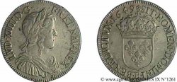 LOUIS XIV &nbsp;THE SUN KING&nbsp; Demi-écu à la mèche longue 1649 Rouen MBC+