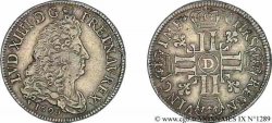 LOUIS XIV  THE SUN KING  Demi-écu aux huit L, 1er type 1690 Lyon