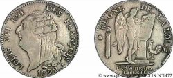 LOUIS XVI (MONARQUE CONSTITUTIONNEL)  Écu dit  au génie  1792 Toulouse TTB