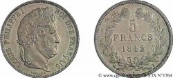 5 francs IIe type Domard 1842 Rouen F.324/96