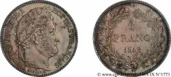 1 franc Louis-Philippe, couronne de chêne 1848 Paris F.210/113