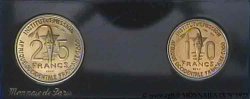UNION FRANÇAISE - TOGO Lot de 2 essais pour le Togo en bronze aluminium 1957 Monnaie de Paris