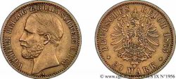 GERMANY - DUCHY OF BRUNSWICK AND LUNENBURG - WILLIAM 20 marks or 1875 Berlin