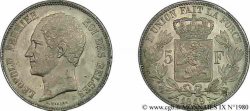 BELGIQUE - ROYAUME DE BELGIQUE - LÉOPOLD Ier 5 francs, tête nue 1865 Bruxelles