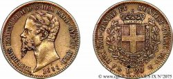 ITALIE - ROYAUME D ITALIE - VICTOR-EMMANUEL II 20 lires or 1856 Gênes