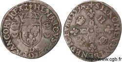 FRANCIS II. COINAGE AT THE NAME OF HENRY II Douzain aux croissants 1559 Lyon