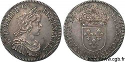 LOUIS XIV LE GRAND OU LE ROI SOLEIL Quart d écu à la mèche courte 1644 Paris, Monnaie du Louvre SUP