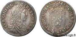 LOUIS XIV LE GRAND OU LE ROI SOLEIL Douzième d&nbsp;écu au buste juvénile, 1er type 1659 Paris