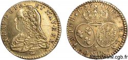 LOUIS XV DIT LE BIEN AIMÉ Demi-louis d or aux écus ovales, buste habillé 1729 Besançon