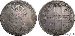 RUSSIA - PIETRO I IL GRANDE Rouble, groupe II 1724 Moscou