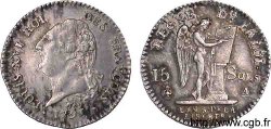 LOUIS XVI (MONARQUE CONSTITUTIONNEL)  15 sols dit &nbsp;au génie&nbsp;, type FRANÇOIS 1791 Paris
