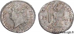 LOUIS XVI (MONARQUE CONSTITUTIONNEL)  15 sols dit &nbsp;au génie&nbsp;, type FRANÇOIS 1791 Limoges