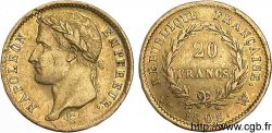 20 francs Napoléon tête laurée, République française 1808 Lille F.515/8 TTB 