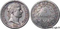 2 francs Napoléon Ier tête laurée, Empire français 1811 Lille F.255/37