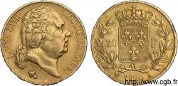 20 francs or Louis XVIII, tête nue 1820 Paris F.519/19