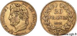 20 francs Louis-Philippe, Domard 1841 Lille F.527/26