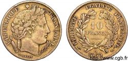 10 francs Cérès Deuxième république, Levrette oreille haute 1850 Paris F.504/1