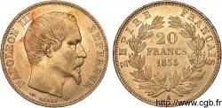 20 francs or Napoléon III tête nue 1855 Paris F.531/4