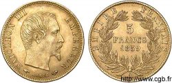 5 francs or Napoléon III, tête nue, grand module 1859 Paris F.501/7 SUP 