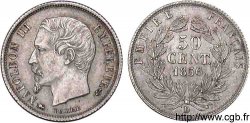 50 centimes Napoléon III, tête nue 1856 Lyon F.187/7