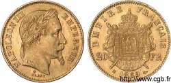 20 francs or Napoléon III tête laurée 1869 Strasbourg F.532/21