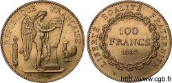 100 francs génie tranche inscrite en relief Dieu protège la France 1882 Paris F.552/5