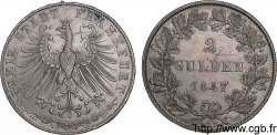 ALLEMAGNE - VILLE LIBRE DE FRANCFORT 2 florins 1847 Francfort