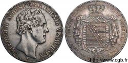 ALLEMAGNE - ROYAUME DE SAXE - FRÉDÉRIC-AUGUSTE II Double thaler 1854 Dresde TTB 