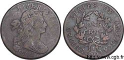 ÉTATS-UNIS D AMÉRIQUE Large cent buste drapé, revers avec fraction erronée 1802 Philadelphie