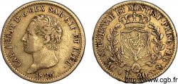 ITALIE - ROYAUME DE SARDAIGNE - CHARLES-FÉLIX 20 lires or 1826 Turin