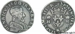 HENRY II Teston à la tête nue, 3e type 1557 Bordeaux