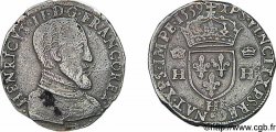 FRANÇOIS II. MONNAYAGE AU NOM D&nbsp;HENRI II Teston à la tête nue, 1er type 1559 La Rochelle