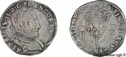 FRANCIS II. COINAGE AT THE NAME OF HENRY II Teston au buste lauré, 2e type 1559 Bayonne