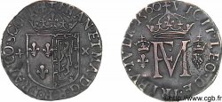 SCTOLAND - FRANCIS II AND MARY STUART Demi-teston 1560 Édimbourg BB