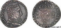 CHARLES IX. COINAGE AT THE NAME OF HENRY II Teston à la tête nue, 5e type 1561 Toulouse
