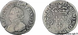 CHARLES IX Teston, 2e type 1567 (MDLXVII) Bordeaux